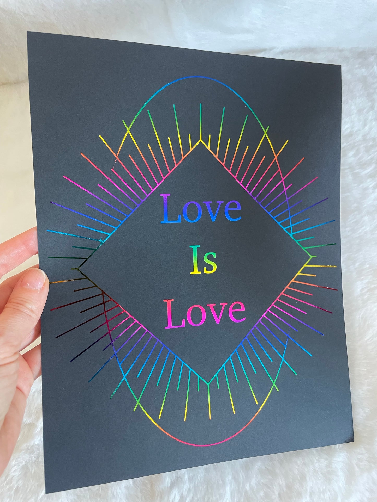 Love Is Love Foil Print