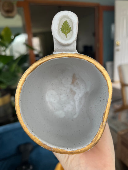 Labradorite Moon Mug & Natural Fern  #2