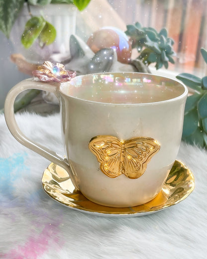 Golden Butterfly Mug