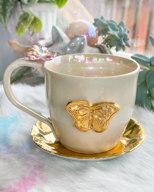 Golden Butterfly Mug