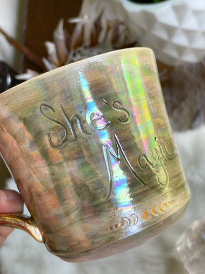 She’s Magic Green & Gold Mug